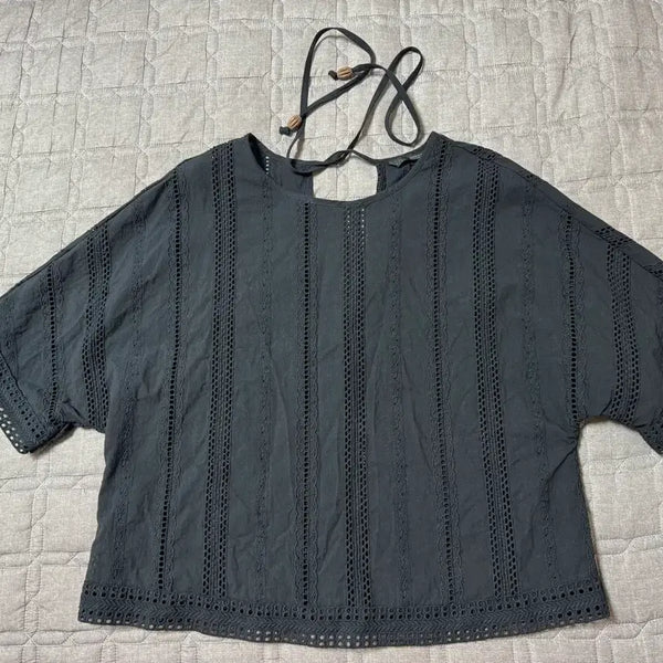[BUNJANG] Zara Punch Embroidery Blouse S / 자라 펀칭 자수 블라우스 S