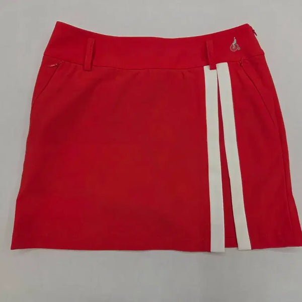 [BUNJANG] Beanpole Women's Red Mini Skirt Size 55 / 빈폴 여성 레드치마 미니 55