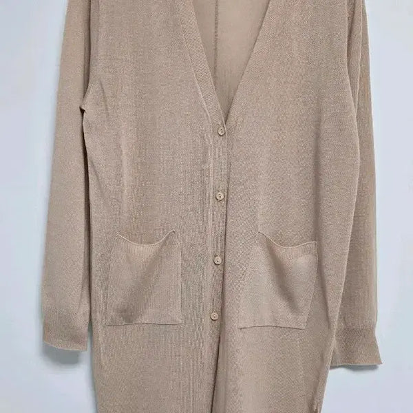 [BUNJANG] Beige Long Cardigan (New) / 베이지색 롱 가디건 새상품