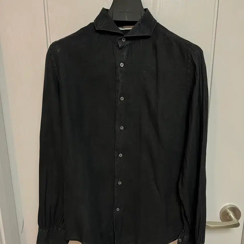 [BUNJANG] Suitsupply Black Washed Linen Shirt / SUITSUPPLY BLACK WASHED LINEN SHIRT
