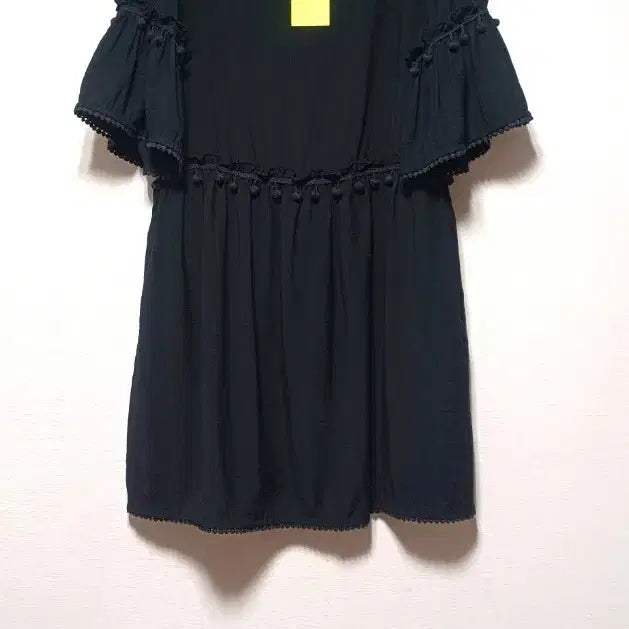 [BUNJANG] Club Monaco Linen Blend Tassel Short Sleeve Dress / [미사용]클럽모나코 태슬 린넨혼방 반팔원피스55~날씬66