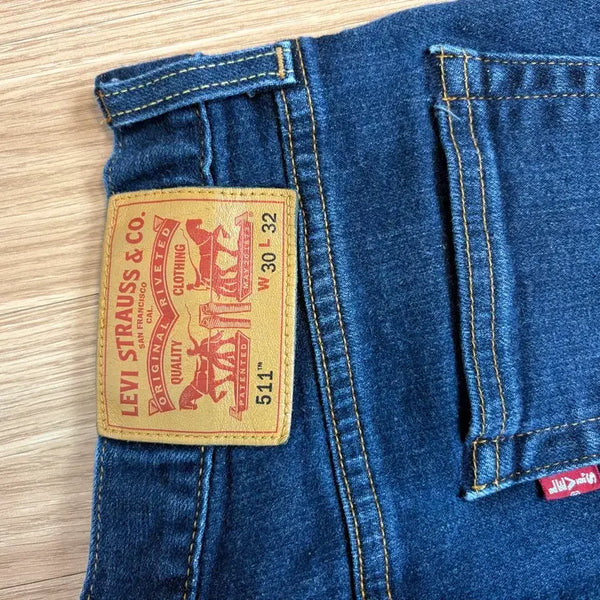 [BUNJANG] Levi's Vintage Big E Premium 511 Japanese Selvedge Denim Jeans / 리바이스 빈티지 빅 E 프리미엄 511 일본생산 인디고 데님