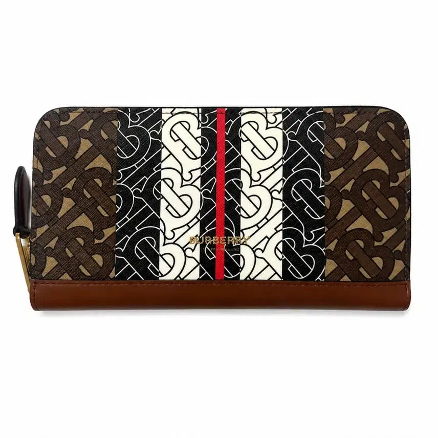 [BUNJANG] Burberry Monogram Stripe Long Wallet / 버버리 모노그램 스트라이프 장지갑