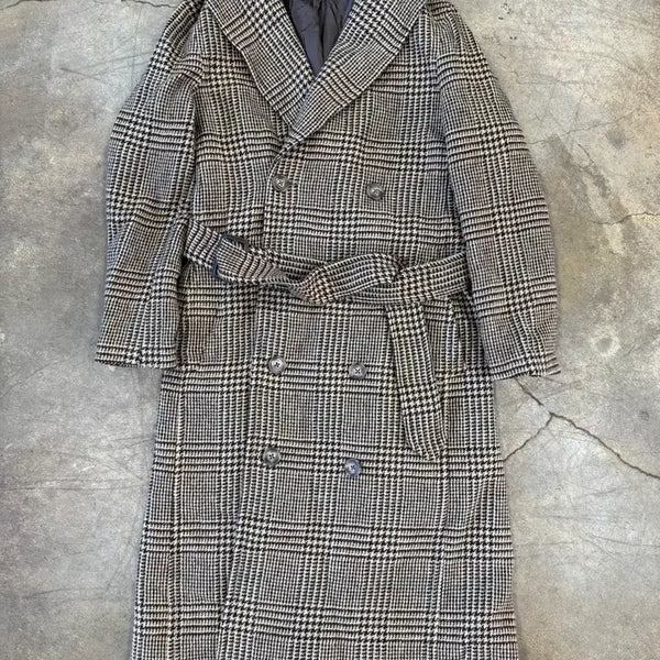 [BUNJANG] Polo Ralph Lauren Plaid Wool Twill Trench Coat / 폴로 랄프로렌 플래드 울 트윌 트렌치 코트