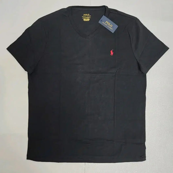 [BUNJANG] Polo Ralph Lauren Black V-Neck Short Sleeve T-Shirt XL / 폴로 랄프로렌 블랙 V넥 반팔 XL 티셔츠
