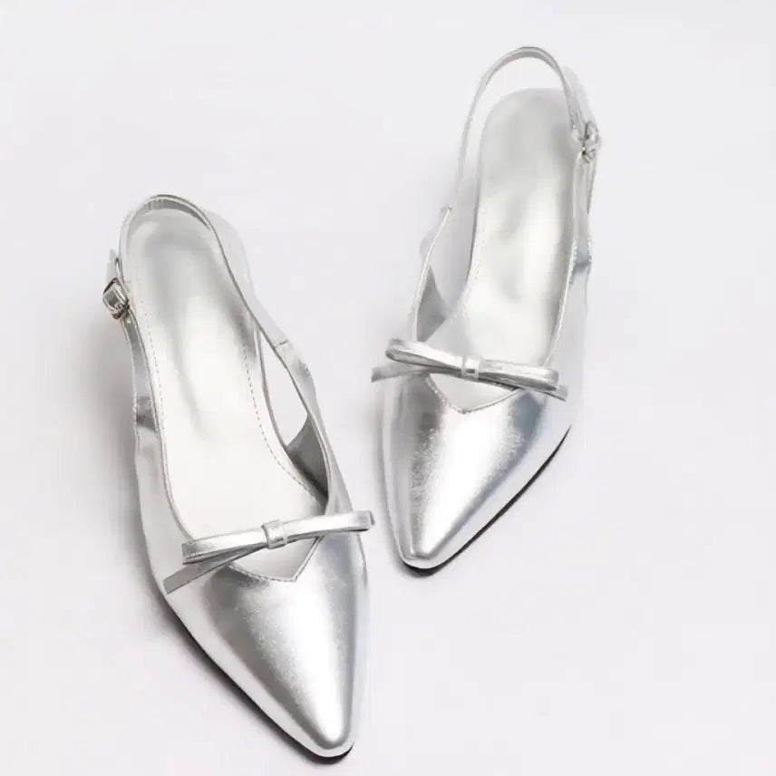 [BUNJANG] Mary Jane Hill Strap Slingback Heels Silver / #메리제인힐 #스트랩슬링백 #힐샌들 #실버슬링백힐 #여성구두