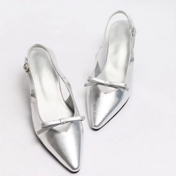 [BUNJANG] Mary Jane Hill Strap Slingback Heels Silver / #메리제인힐 #스트랩슬링백 #힐샌들 #실버슬링백힐 #여성구두