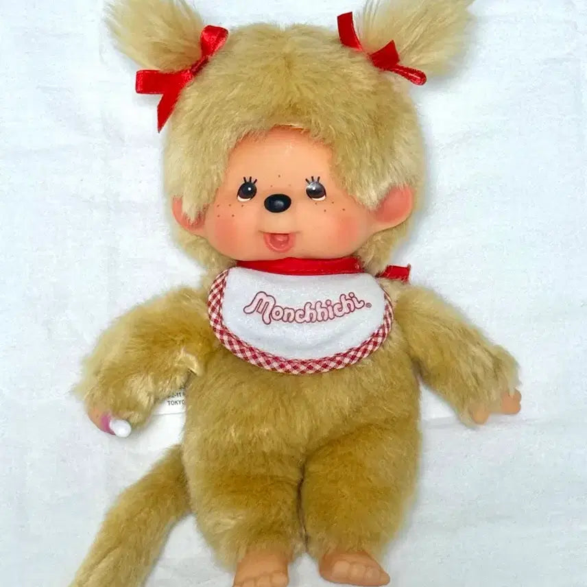 [BUNJANG] Monchhichi Girl Gold Braided Hair S Size Doll / 몬치치걸 골드 S 양갈래