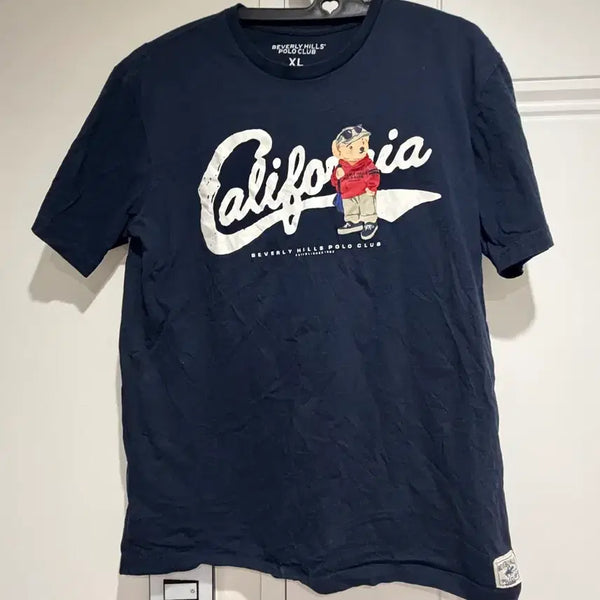 [BUNJANG] Beverly Hills Polo Club Navy T-Shirt XL / 비버리힐스 폴로 클럽 반팔티 네이비 XL 정품