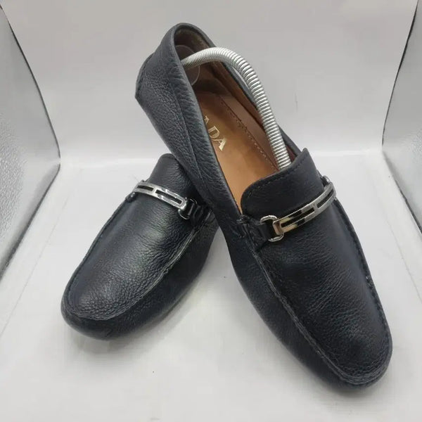 [BUNJANG] Prada Driving Shoes Navy UK 8.5 / 프라다 드라이빙 슈즈 네이비 ul8.5