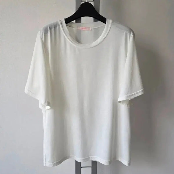 [BUNJANG] SOOS Flare Sleeve Loose Fit Blouse-Style T-shirt (Size 55-66) / SOOS 플레어소매 루즈핏 블라우스형 티셔츠-55.66(새상급)