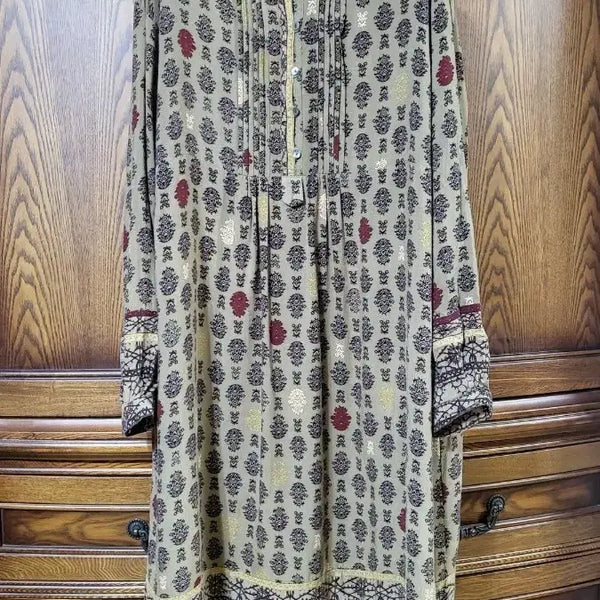 [BUNJANG] Thursday Island Pattern Midi Dress / 써스데이아일랜드 원피스