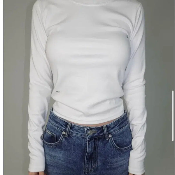 [BUNJANG] Faye Jade Chui Basic Roundneck Tee White / 페일제이드 츄이 베이직 라운드넥티 화이트