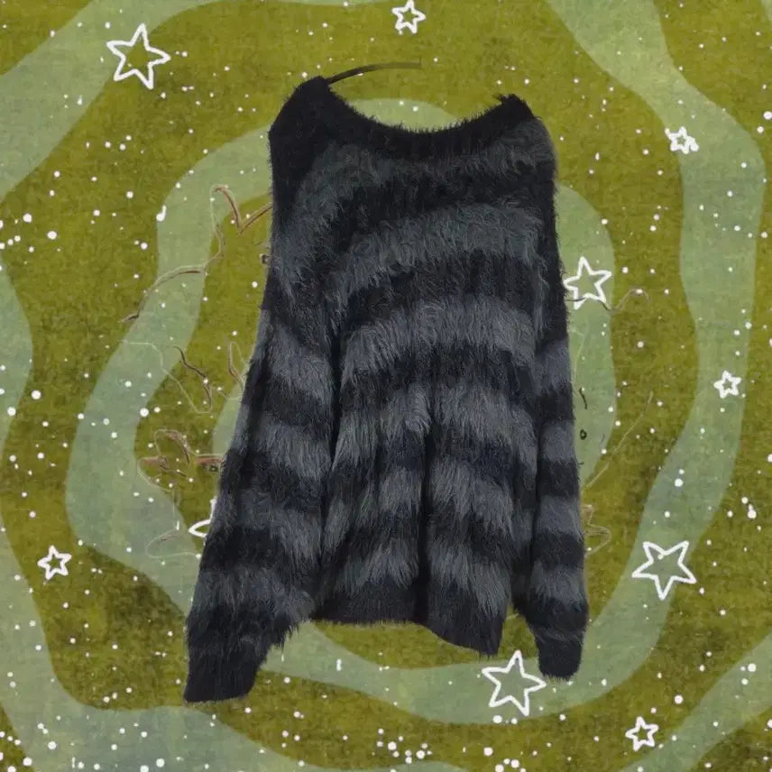 [BUNJANG] Shop502 Striped Knit Dress Sweater / shop502 샵오공이 팝업- 스트라이프 니트 원피스 스웨터 펑크 고스