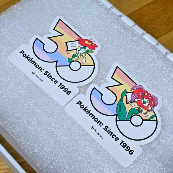 [BUNJANG] Pokemon 30th Anniversary Logo Sticker / 포켓몬 30주년 로고 스티커 플라엣테 플라제스
