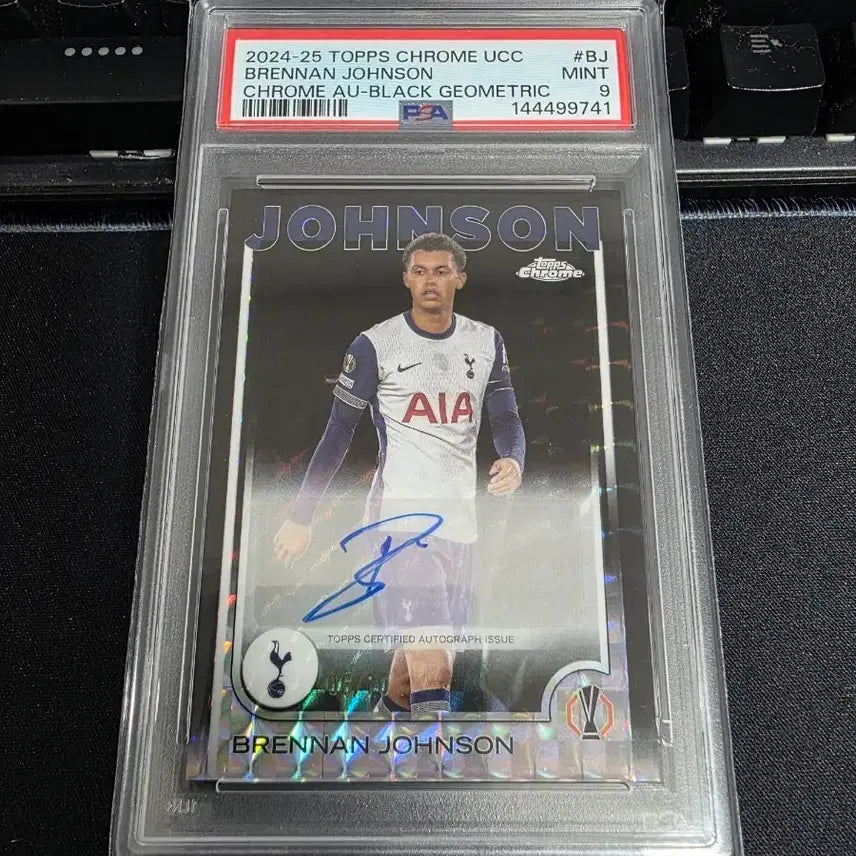 [BUNJANG] 2024-25 Topps Chrome Brennan Johnson Auto Black Geometric PSA 9 / PSA 9등급 2024-25 탑스 크롬 브레넌 존슨 오토 블랙 지오메트릭