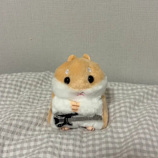 [BUNJANG] Rockstar Hamster Electric Guitar Charm / 락스타 햄스터 키링 일렉기타 햄토리 인형