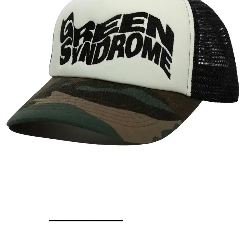 [BUNJANG] Green Syndrome Camo Baseball Cap / 그린신드롬 카모 볼캡