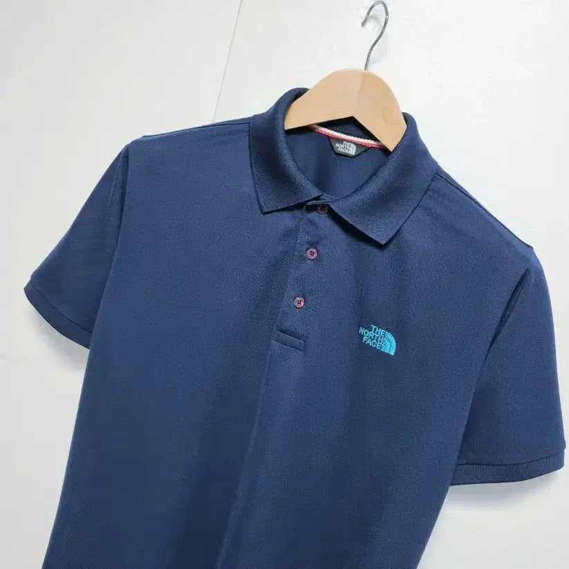 [BUNJANG] The North Face Men's Functional Coolmax Dark Navy Short Sleeve Polo T-Shirt / 남성 노스페이스 기능성 쿨맥스 다크 네이비 반팔 카라 티 티셔츠