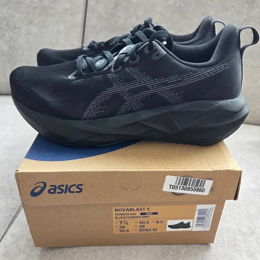 [BUNJANG] Asics NovaBlast 5 Black Running Shoes / 정품/새상품) 아식스 노바블라스트5 블랙