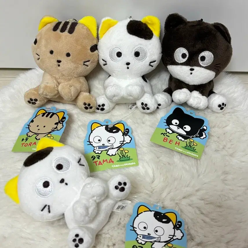 [BUNJANG] Tama and Friends Tama, Tora, Be Keychain Dolls 3 Types + Freebie / (새상품) 타마와 친구들 타마 토라 베 키링 인형 3종 + 덤