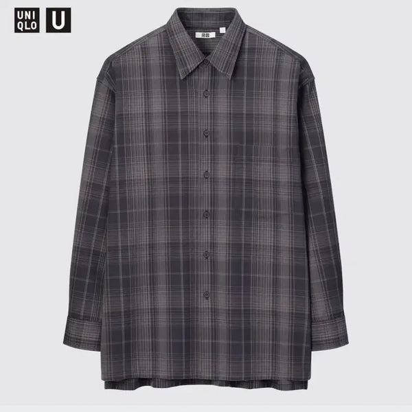 [BUNJANG] Uniqlo U Flannel Oversized Check Shirt / 유니클로 U 플란넬 오버사이즈 체크 셔츠