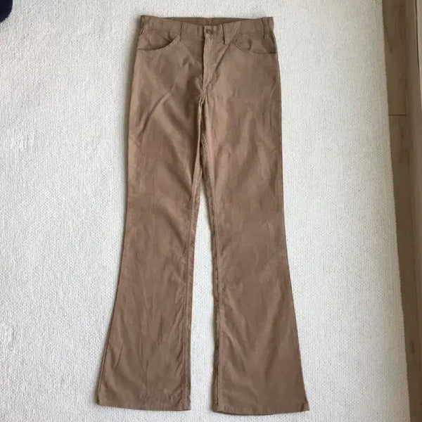 [BUNJANG] Levi's 646 Bell Bottom Corduroy Pants Beige Deadstock / 데드스탁 70s levis 646 벨바텀 코듀로이 팬츠