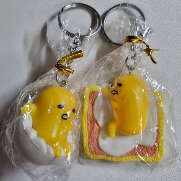 [BUNJANG] Sanrio Gudetama Classic Egg Keyring / 산리오 구데타마 고전 계란 키링