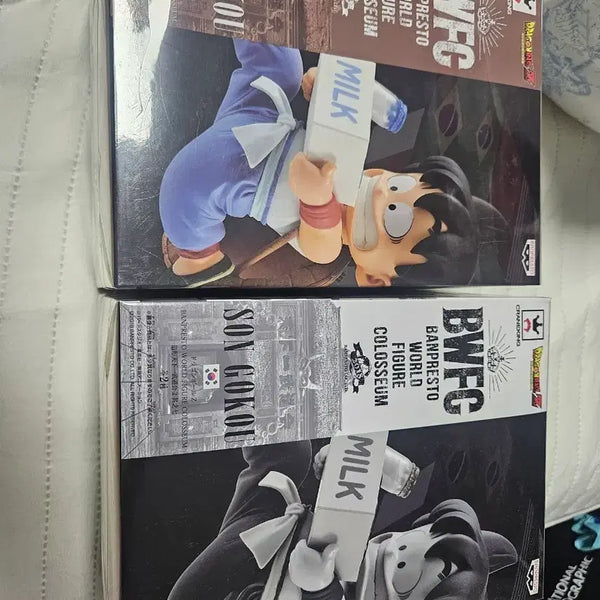 [BUNJANG] Dragon Ball BWFC Childhood Goku Figure Set (2 Versions, Unsealed) / 드래곤볼 bwfc 유년기 우유배달 손오공 세트