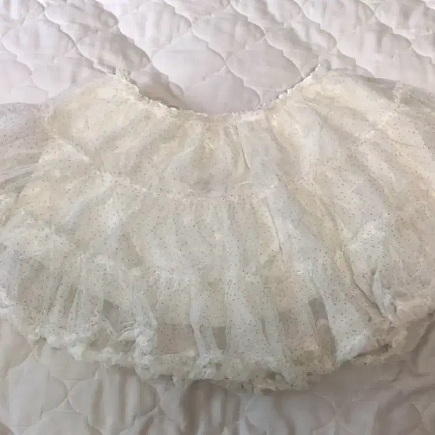 [BUNJANG] Vintage Japanese Layered Skirt with Pearl Sheen / 일본 빈티지 캉캉스커트(고화질사진추가)