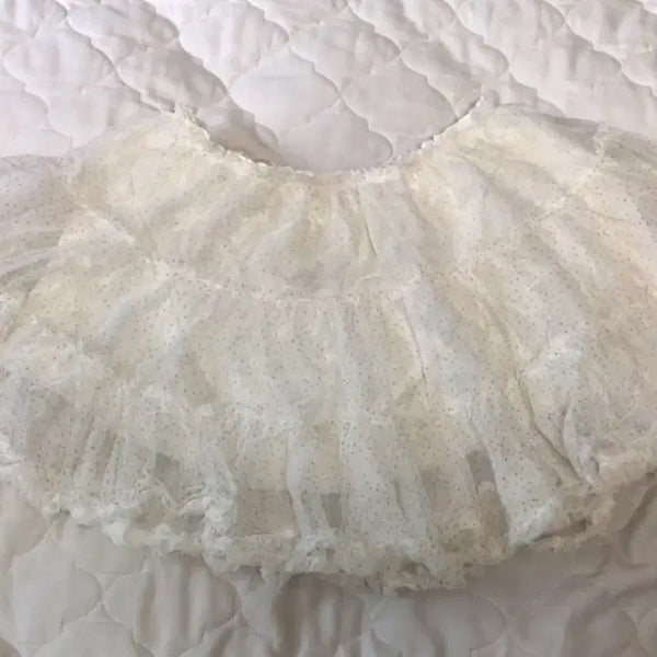 [BUNJANG] Vintage Japanese Layered Skirt with Pearl Sheen / 일본 빈티지 캉캉스커트(고화질사진추가)