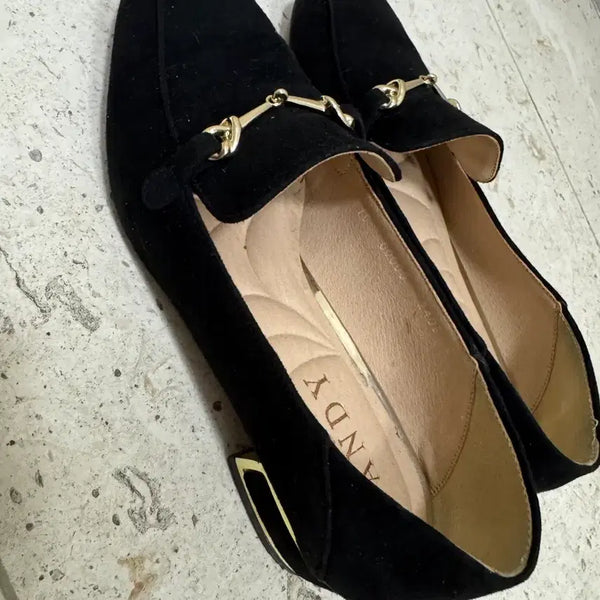 [BUNJANG] Tandy Women's Suede Loafers / 탠디 여성 스웨이드 로퍼 구두