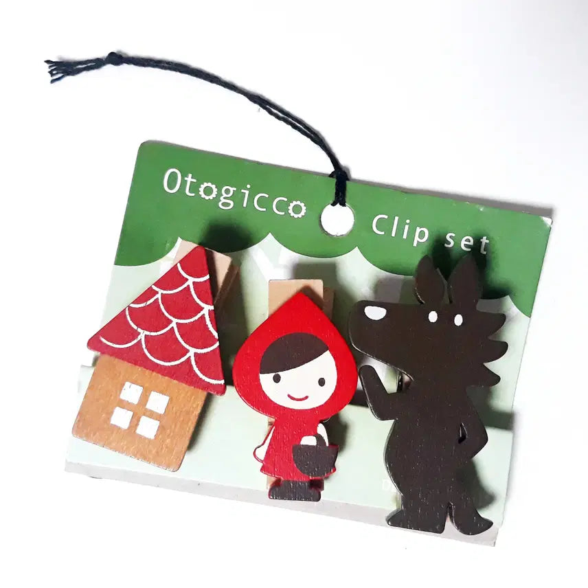 [BUNJANG] Decole Red Riding Hood and Wolf Memo Holder Set / 2014 데꼴 빨간망토와 늑대 메모홀더 세트