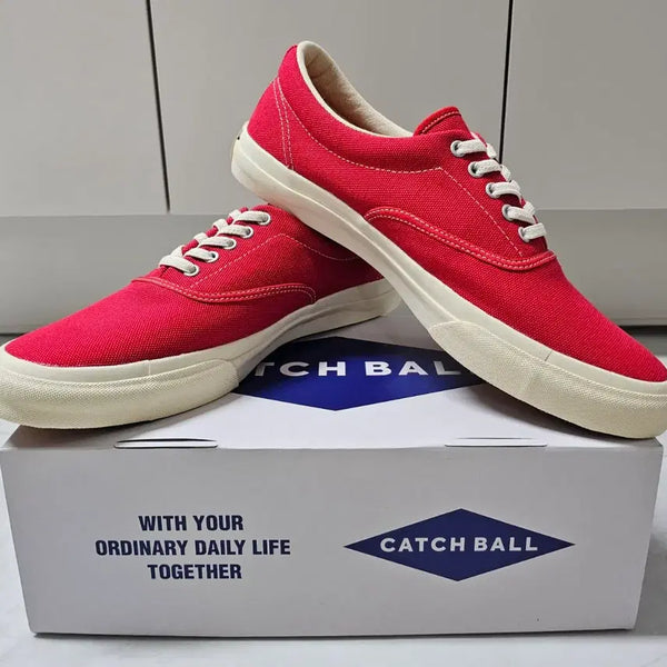 [BUNJANG] Catchball Original Plus Holiday Red Sneakers (280) / 캐치볼 오리지날 플러스 홀리데이 레드 (280)