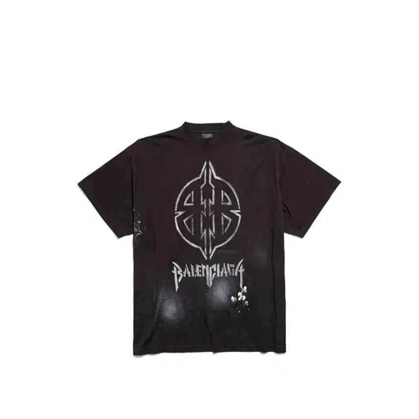 [BUNJANG] Balenciaga Metal Stencil T-Shirt Size 4 / 발렌시아가 메탈 스텐실 티셔츠 4사이즈