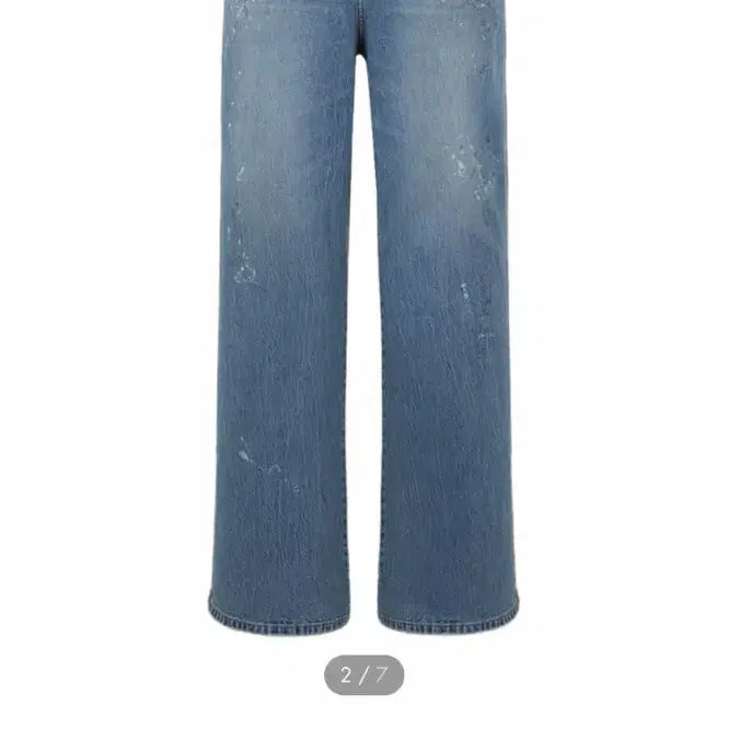 [BUNJANG] GUESS Washed Wide Denim Pants / GUESS 워시드 와이드 데님 팬츠