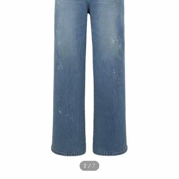 [BUNJANG] GUESS Washed Wide Denim Pants / GUESS 워시드 와이드 데님 팬츠