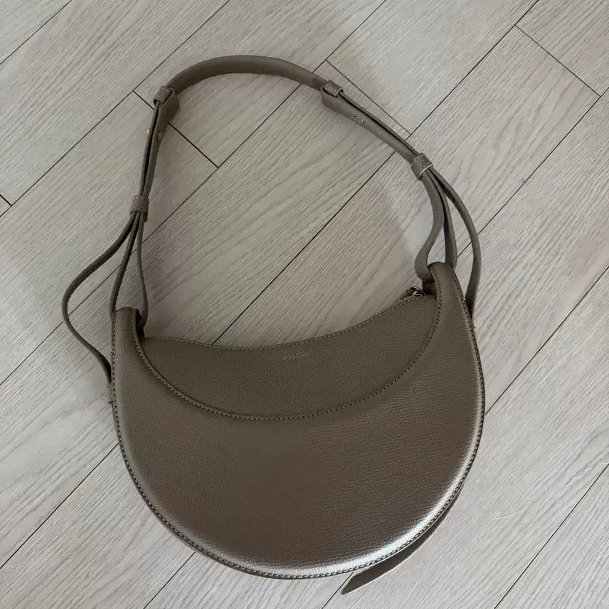 [BUNJANG] Polène Numéro Dix Shoulder Bag Taupe Textured Leather / 폴렌느 누메로 디스 - 토프 텍스처드