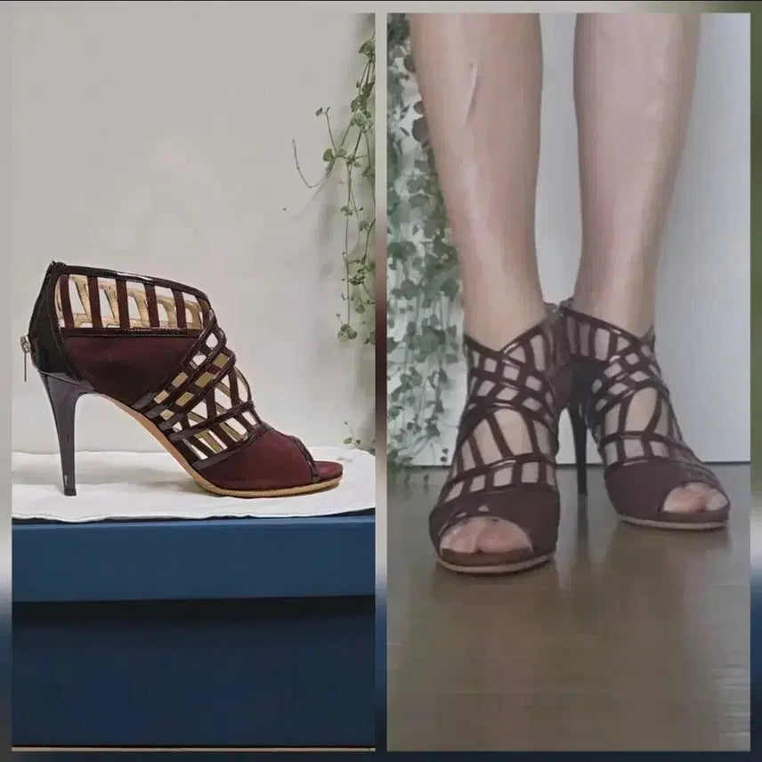 [BUNJANG] Jimmy Choo Suede High Heels / 새상품급/지미추[정품]스웨이드 하이힐