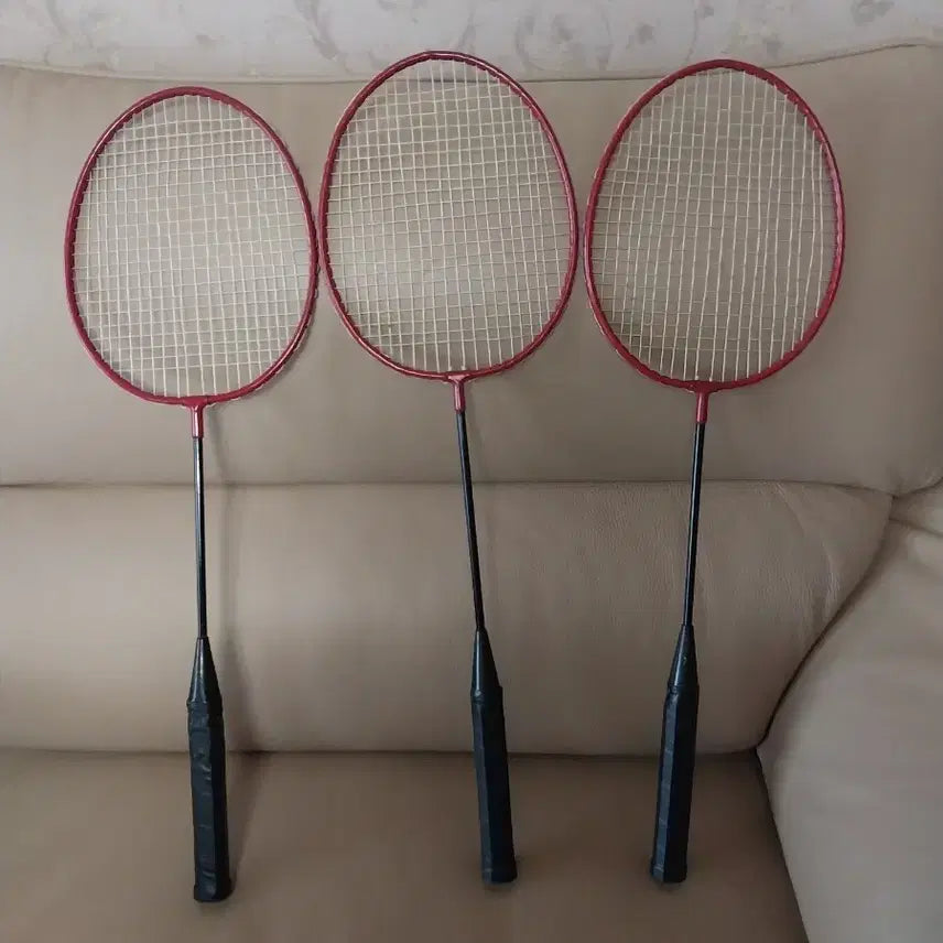 [BUNJANG] Badminton Rackets (Set of 3) / 배드민턴 라켓 3개