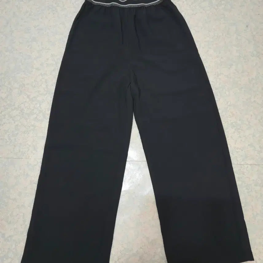 [BUNJANG] Code:es Combine Black Wide Pants / 코데즈컴바인 블랙 와이드 팬츠
