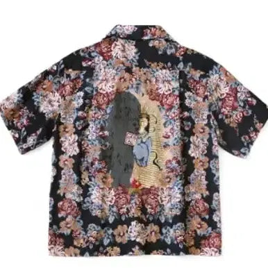 [BUNJANG] Kapital Amaterasu Silk Aloha Shirt Black / 3] 캐피탈 아마테라스 실크 알로하셔츠 블랙