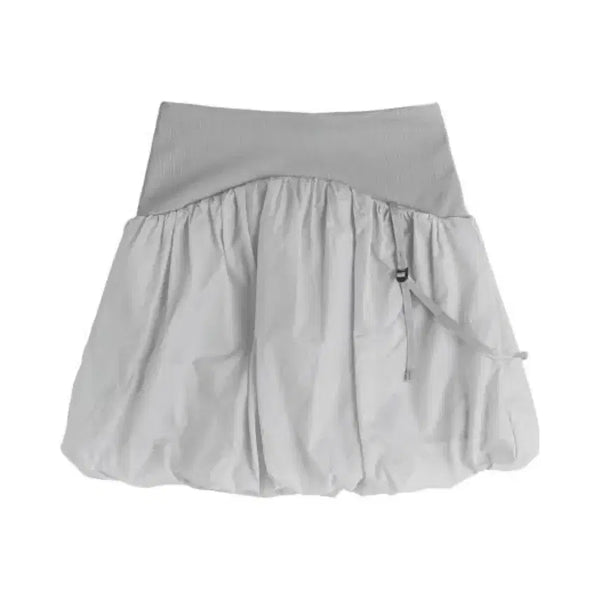 [BUNJANG] OJOS Reversible Midi Padded Skirt Grey / 오호스 리버시블 미디 패디드 스커트 그레이