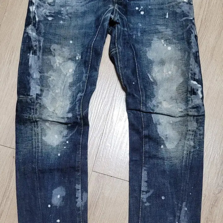 [BUNJANG] DSQUARED2 Paint Chain Biker Jeans EU44 / 디스퀘어드2 페인트 체인바이커 S71LA0418 EU44