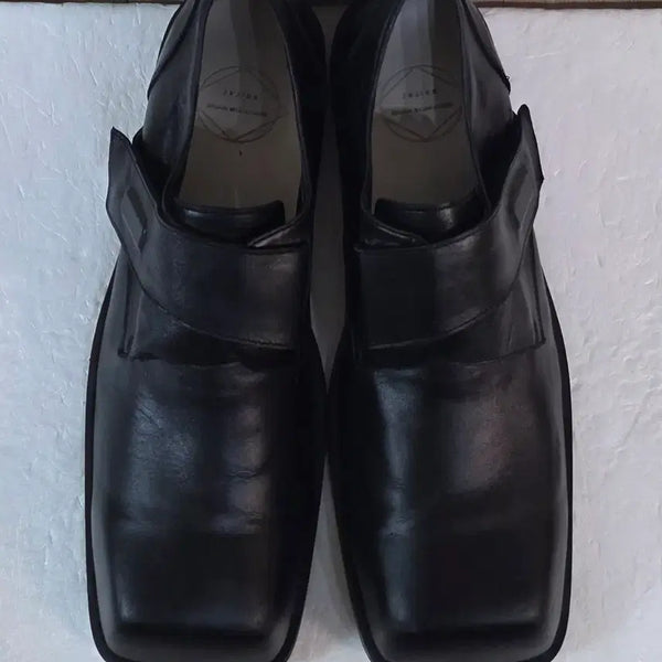 [BUNJANG] Romantic Move x Noir Hunt Strap Derby Crack Black Leather Shoes / [265] 로맨틱무브X노이어NOIR 헌트스트랩 더비 크랙블랙ㅡ단종매물