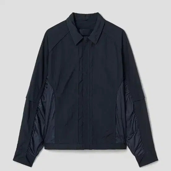 [BUNJANG] Juun.J 24FW Double Nylon Zip-Up Shirt Jacket - Grey / [48] 준지 24FW 더블 나일론 집업 셔츠 자켓 - 그레이
