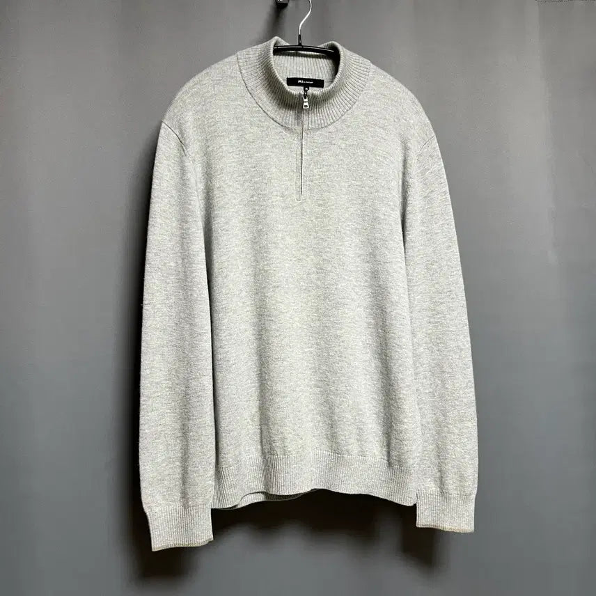 [BUNJANG] JILLSTUART Half Zip-Up Wool Knit Sweater (Gray, M) / 질바이질스튜어트 하프집업 울 니트 그레이 M