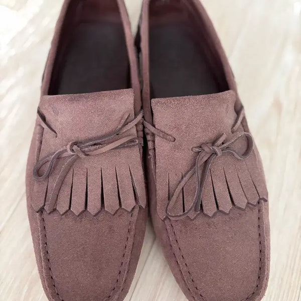 [BUNJANG] Tod's Suede Driving Shoes Purple / 토즈 드라이빙슈즈