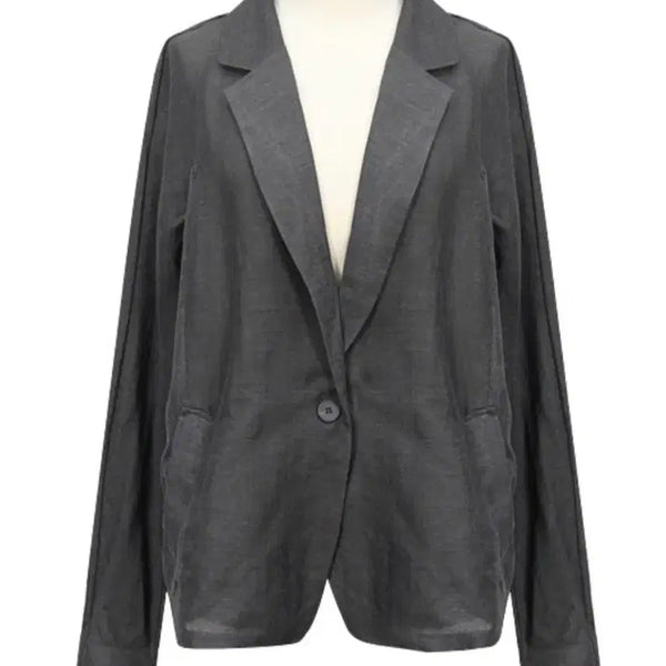[BUNJANG] Linen Long Cardigan Jacket / 린넨 롱 가디건 겸 자켓