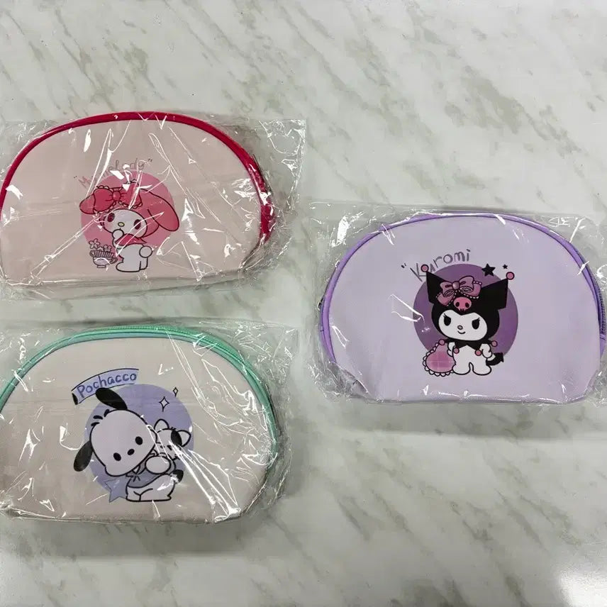 [BUNJANG] Sanrio Pouch Bundle (Pochacco, Kuromi, My Melody) / 산리오 파우치 일괄(포차코, 쿠로미, 마이멜로디)